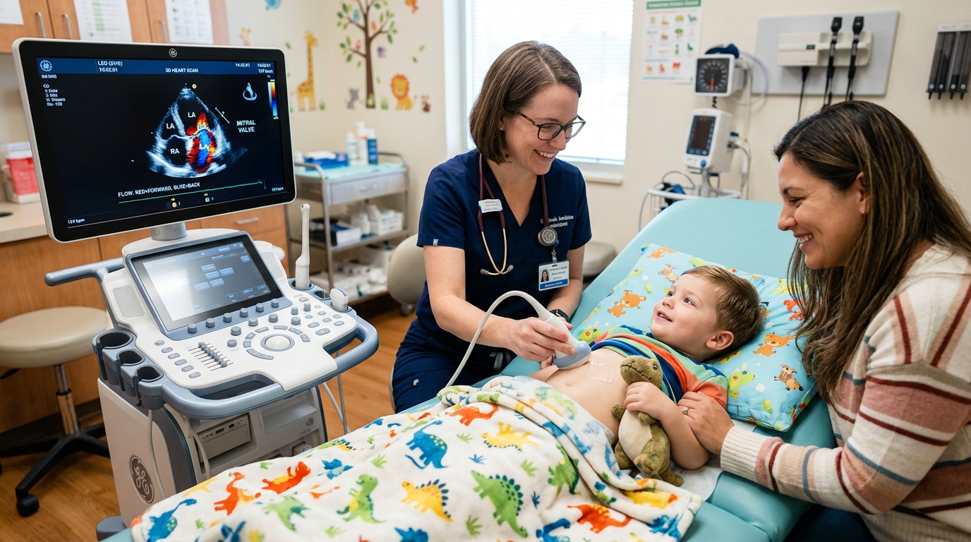 Pediatric Cardiology Echocardiogram examination